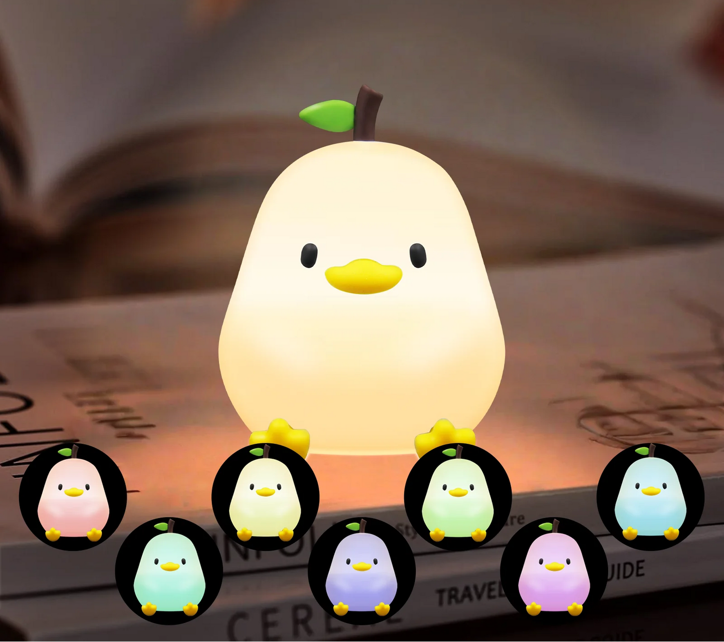 Rechargeable Cute Animal Night Lights Novelty Dimmable Pat Lamp