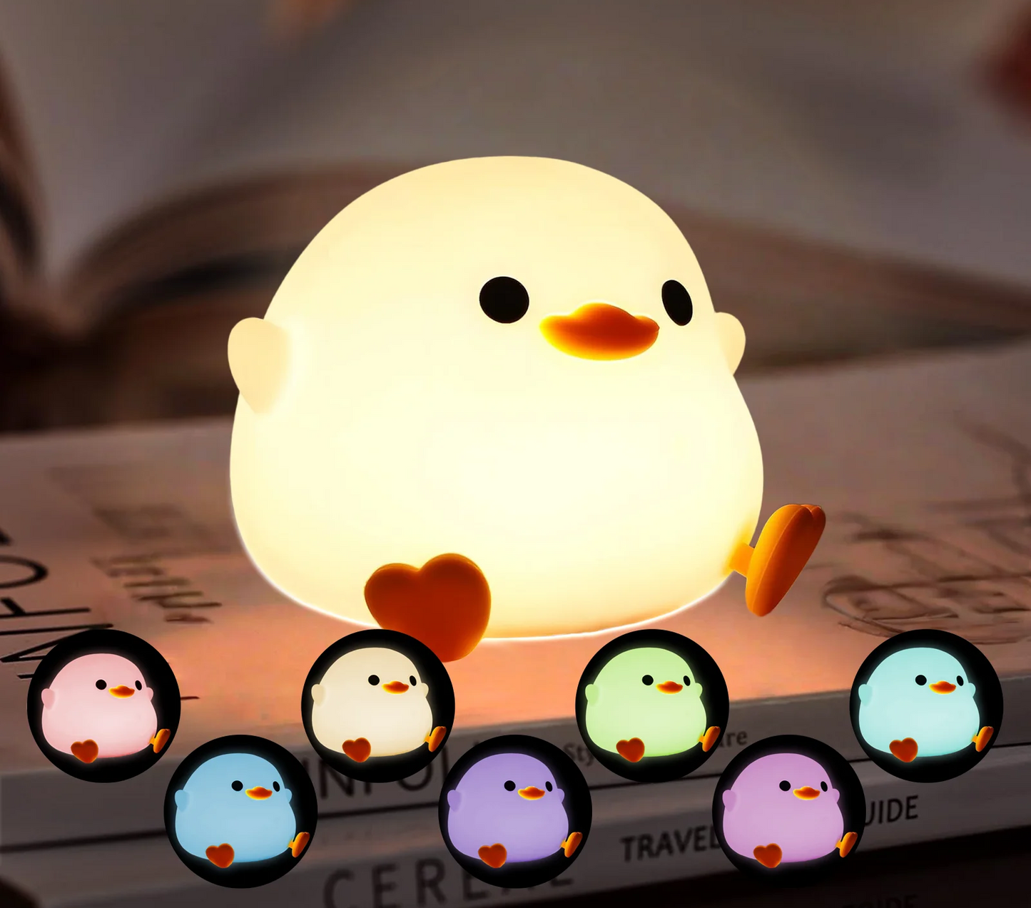 Rechargeable Cute Animal Night Lights Novelty Dimmable Pat Lamp