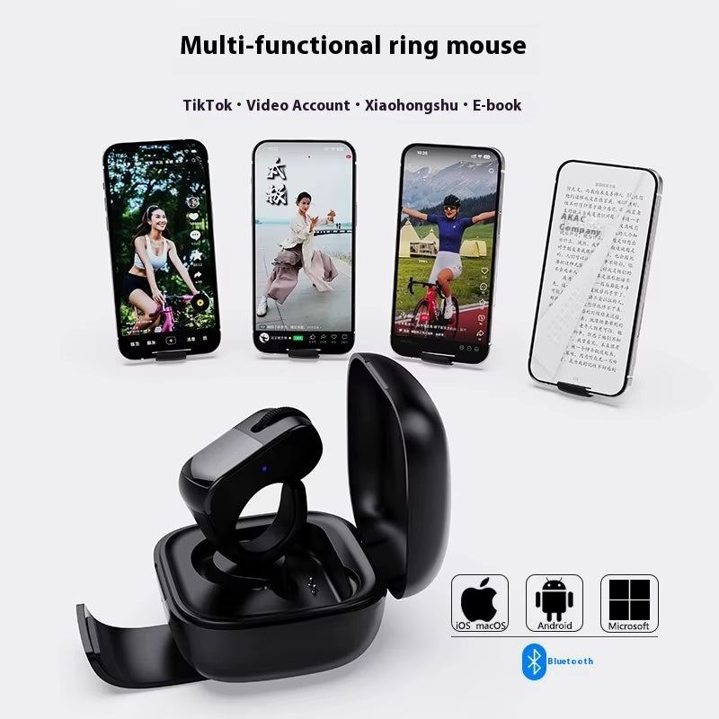 Bluetooth 2.4G Dual-Mode Rechargeable Ring Mouse